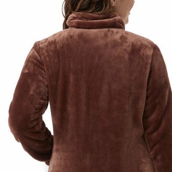 New 32 Degrees Heat Women's Full Zip Plush Jacket Size XXL Amber Super Soft - Picture 12 of 14